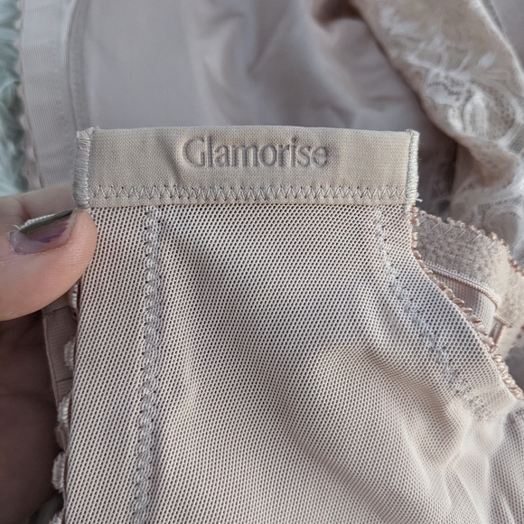 NWT Glamorise Tan Full Figure Wirefree Bra Size 42I - Picture 2 of 5